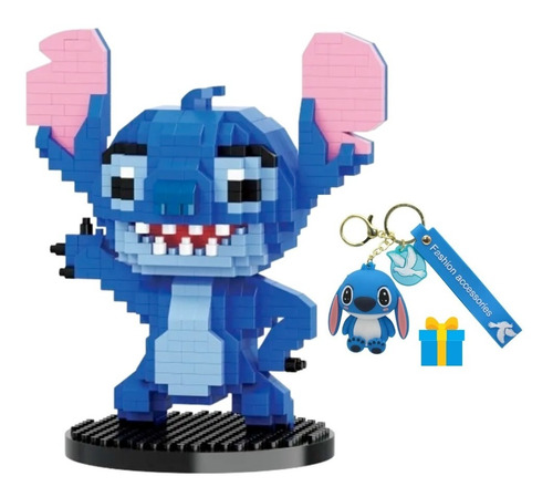 Rompecabezas 3d Bloques Armables Stitch Blocks + Regalo 