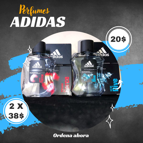 Perfumes adidas 100ml. Original. Ice Dive, Team Force 