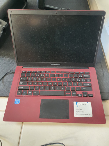 Notebook Multilaser Vermelho (Usado)