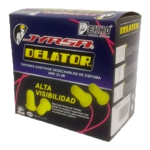 Imagen 2 de 2 de Tapones Auditivos Con Cordón (100 Pares)