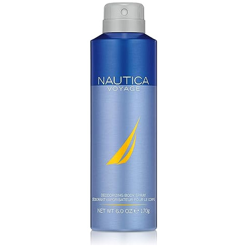 Nautica Voyage Deodorizing Body Spray For Men - Fresh, Roman