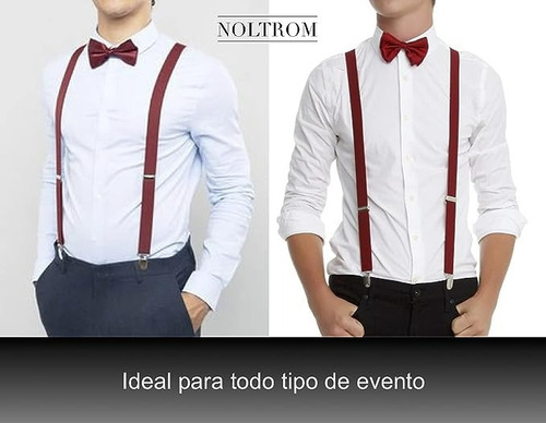 N Tirantes Ajustables Con Moño Pajarita Para