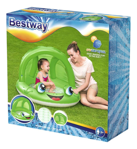 Piscina Inflable Con Sombra Para Bebés 97x66cm Bestway