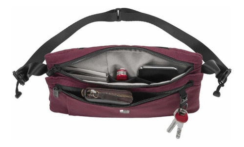 Imagen 7 de 9 de Cross Body Hombre Mariconera Victorinox Compact Guinda