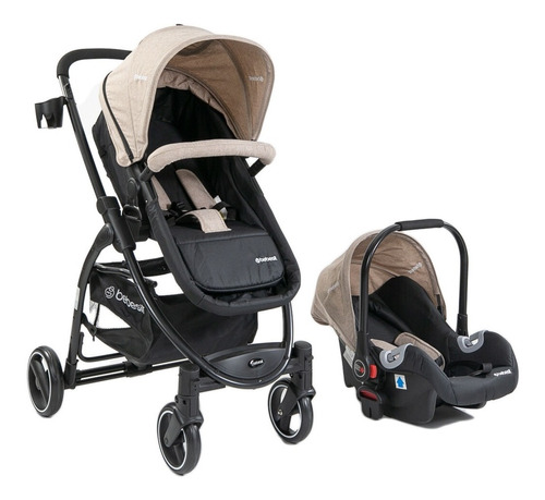 Coche Alfa Bebesit Beige Travel System 