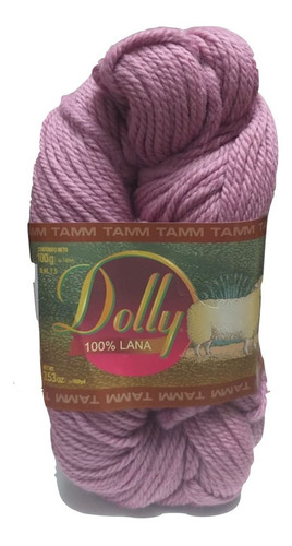 Estambre Dolly Lana 100% Lana Australiana Madeja De 100g Color Lila