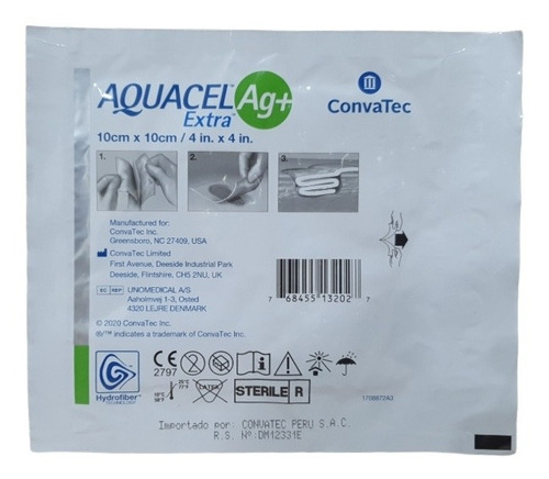 Aquacel Ag+ Extra Medida De 10x10cm, En Oferta