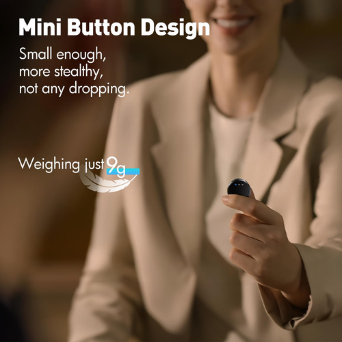 Microfone De Lapela Sem Fio Ribiu Para iPhone/android