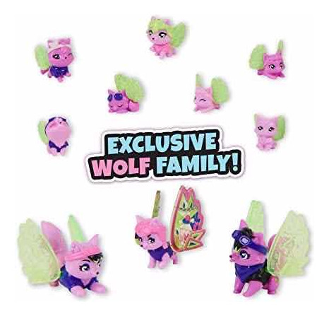 Set Hatchimals Colleggtibles Rainbow Cation Lobos