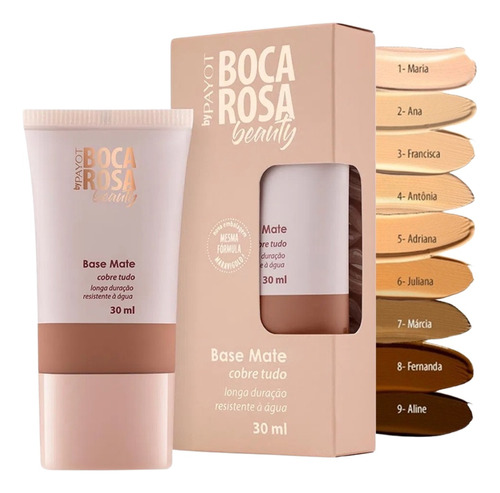 Base Mate Boca Rosa Beauty By Payot Escolha A Sua Cor