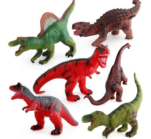 Dinosaurios Con Sonido Grandes De Goma 20-30cm Aprox