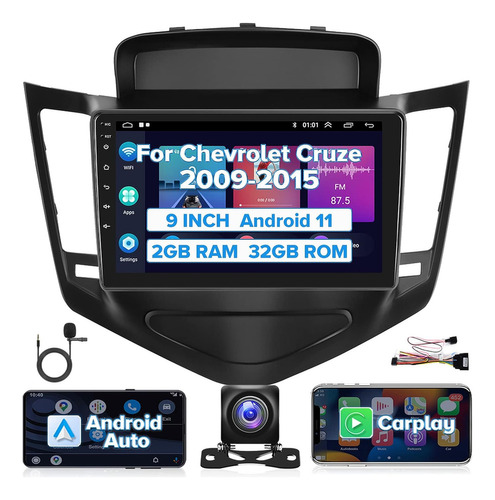 Estereo Chevrolet Cruze 2009-2015 Carplay Android Gps 2g+32g