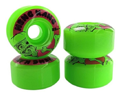 Imagen 2 de 5 de Ruedas De Skate Hengkang 52mm 100a Uretano Importadas
