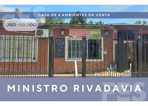 Venta Casa En Ministro Rivadavia