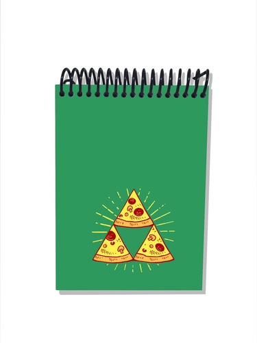 Imagem 2 de 2 de Caderneta Capa Dura Video Game The Legend Of Zelda Pizza