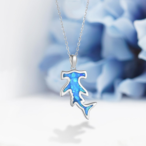 Colar De Tubarão Sczklaq Para Mulheres, Shark Necklace Mart