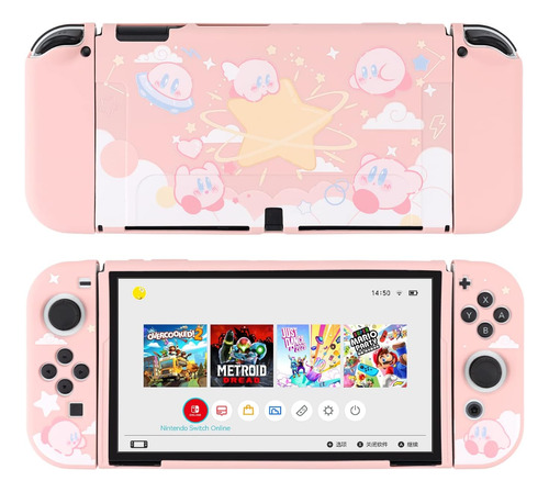 Lindo Estuche Oled Con Interruptor Kirby | Estuche Protector