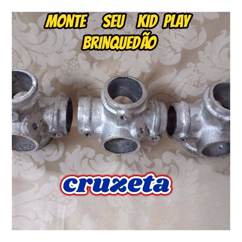 Conexão P/brinquedão Kid Play Buffet Cruzeta Pé Base Tee Passante Curva Cotovelo Punho Oferta Preço D Fabrica Kit Com 03