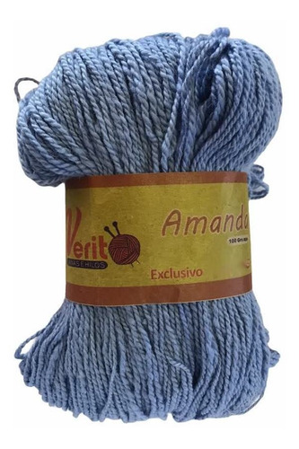 Amanda 60% Algodón 40% Lana Pack 10 Madejas Azul Claro