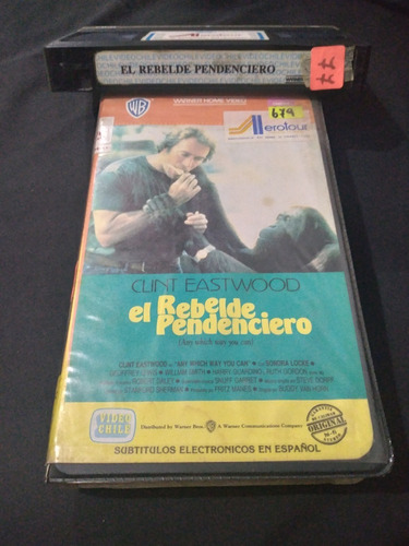 Película Vhs El Rebelde Pendenciero (clint Eastwood)