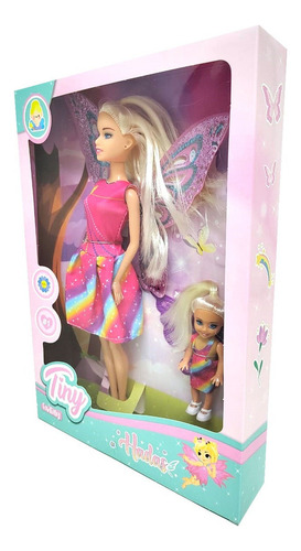 Muñeca Tiny Hada Con Hadita Multicolor Shp Tunishop