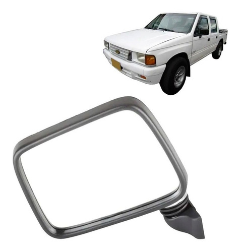 Espejo Puerta Cromado Izq Para Chevrolet  Luv 2.3 1989 1992