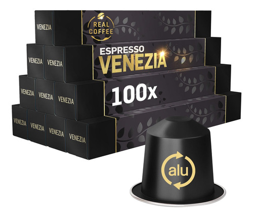 100 Cápsulas Compatibles Nespresso® Venezia , Real Coffee®