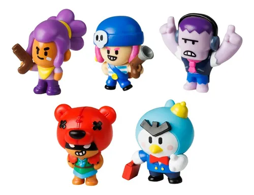 Pack X5 Muñecos Brawl Stars Mini Figura Vulcanita Original