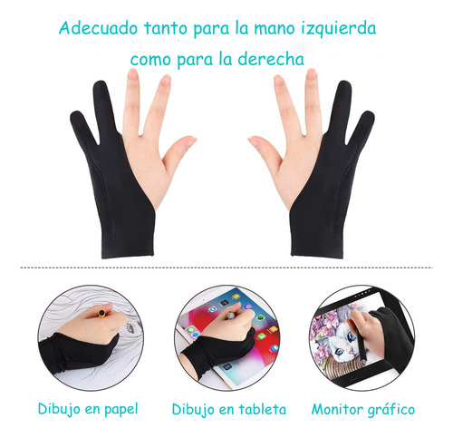 Guante Artista Tableta Gráfica Dibujo Reduce Fricción, Sudor