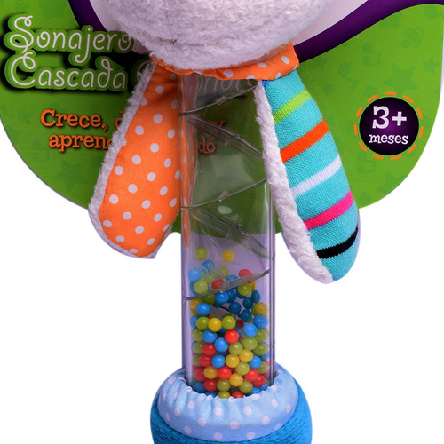 Imagen 3 de 8 de Sonajero Cascada De Colores Jirafa Para Bebe El Duende Azul
