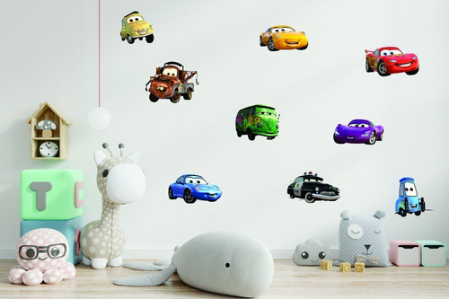 Vinilo Infantil Cars Color Decorativo Plancha 60cm