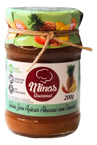 Geleia Zero Açúcar 200g Frutas Vermelhas - Minas Gourmet