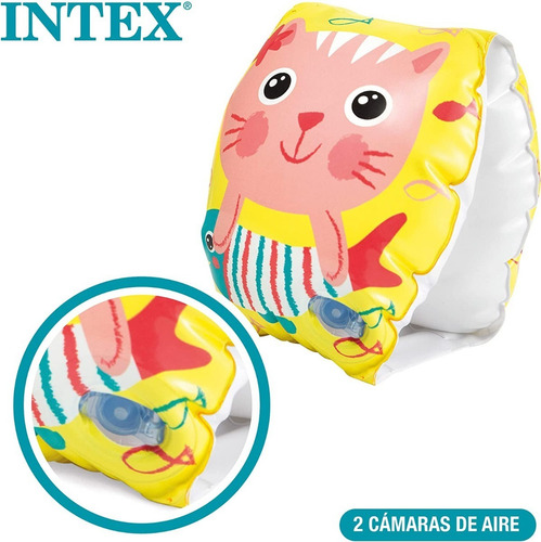 Flotadores Inflables Para Brazo Gatos Intex Bebes Full
