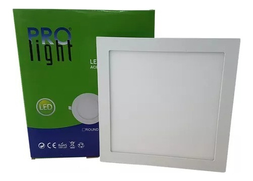 Panel Led Empotrar Cuadrado 12w Multivoltaje