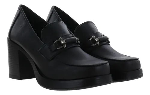 Mocasines De Tac n Con Hebilla Mujer Dama Erez