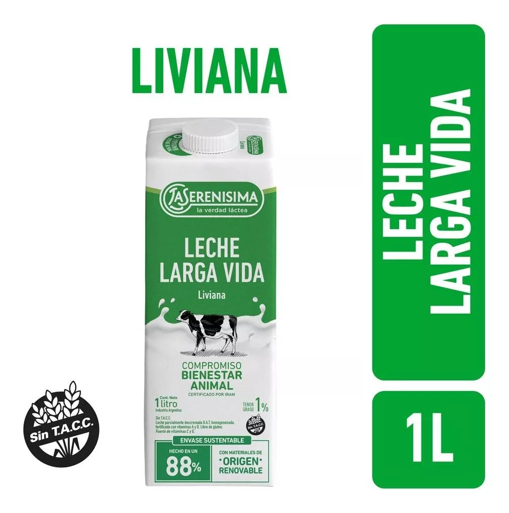 Tercera imagen para búsqueda de leche larga vida la serenisima 200 ml