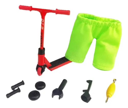 Patinete De Dedo Plegable Tipo T Con Freno – Mini Monopatín De Mesa De 8.5 Cm Con Ruedas De Goma, Juguete De Coordinación Para Niños