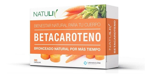 Betacaroteno Natuliv 30 Cápsulas