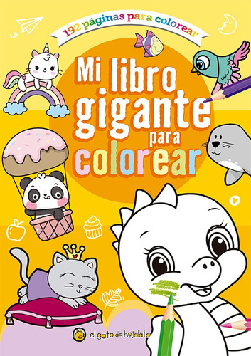 Mi Libro Gigante Para Colorear - Naranja - Gato De Hojalata