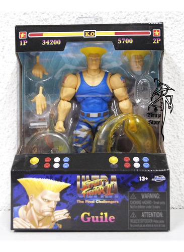 Jada Ultra Street Fighter Ii Guile Azul Player 2 Brujostore (Usado)