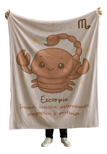 Cobija Frazada Manta Suave Yo Soy La Loca De Los Perros Signo Zodiacal Escorpio Frazada Ligera 110x160cm