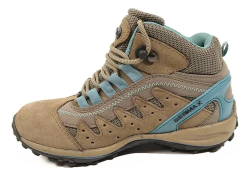 Zapatilla Dermax Outdoor Mujer Trekking Acero Dancy Shoes