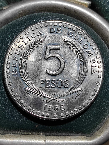 5 Pesos Colombia 1968 Moneda Conmemorativa Colección 