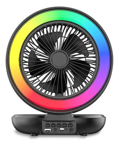 Altavoz Bluetooth Con Ventilador Rgb Multifuncional 3 En 1 A