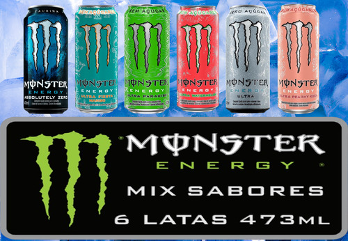 Energético Monster Six Mix 473ml 6 Unidades Sabores #one