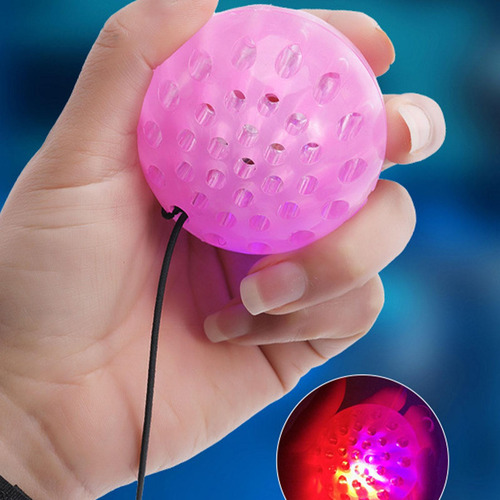 Faixa De Pulso Bola Pulseira Brinquedo Piscando Dedo Rosa