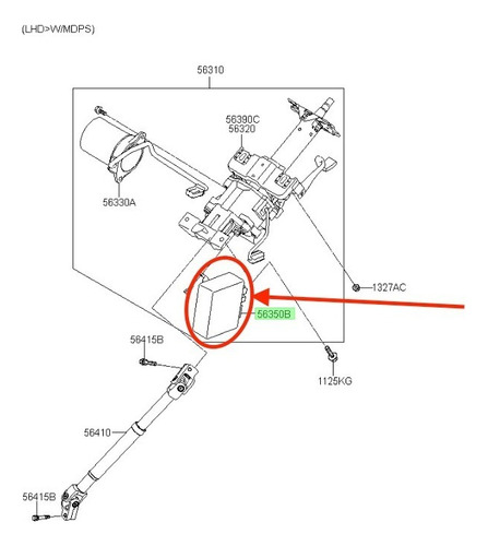 Modulo Control Dir Asistida Hyundai Original I10 2007 2011