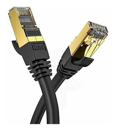 Cable Ethernet Cat8 De 10 M / 33 Pies Veetop 40 Gbps 2000 Mh