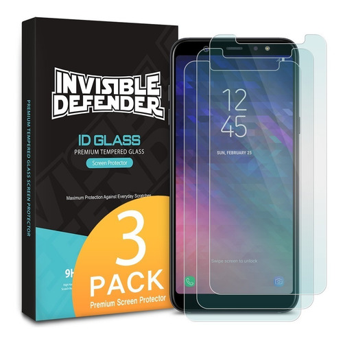 Imagen 10 de 10 de Vidrio Templado A6 A8 A8 Plus 2018 Ringke Pack X3 Unidades