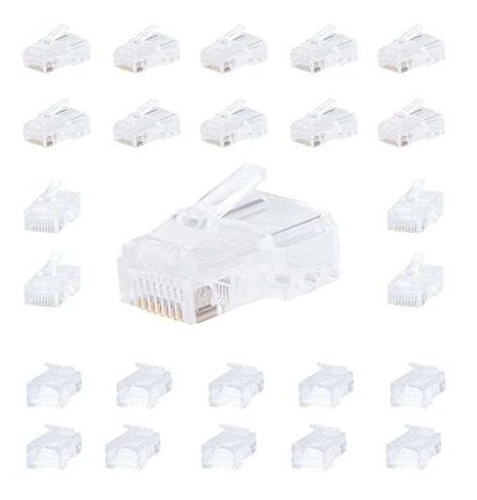 Conector Rj-45 Cat5e Utp Lan Ethernet (50/100/200/500/1000